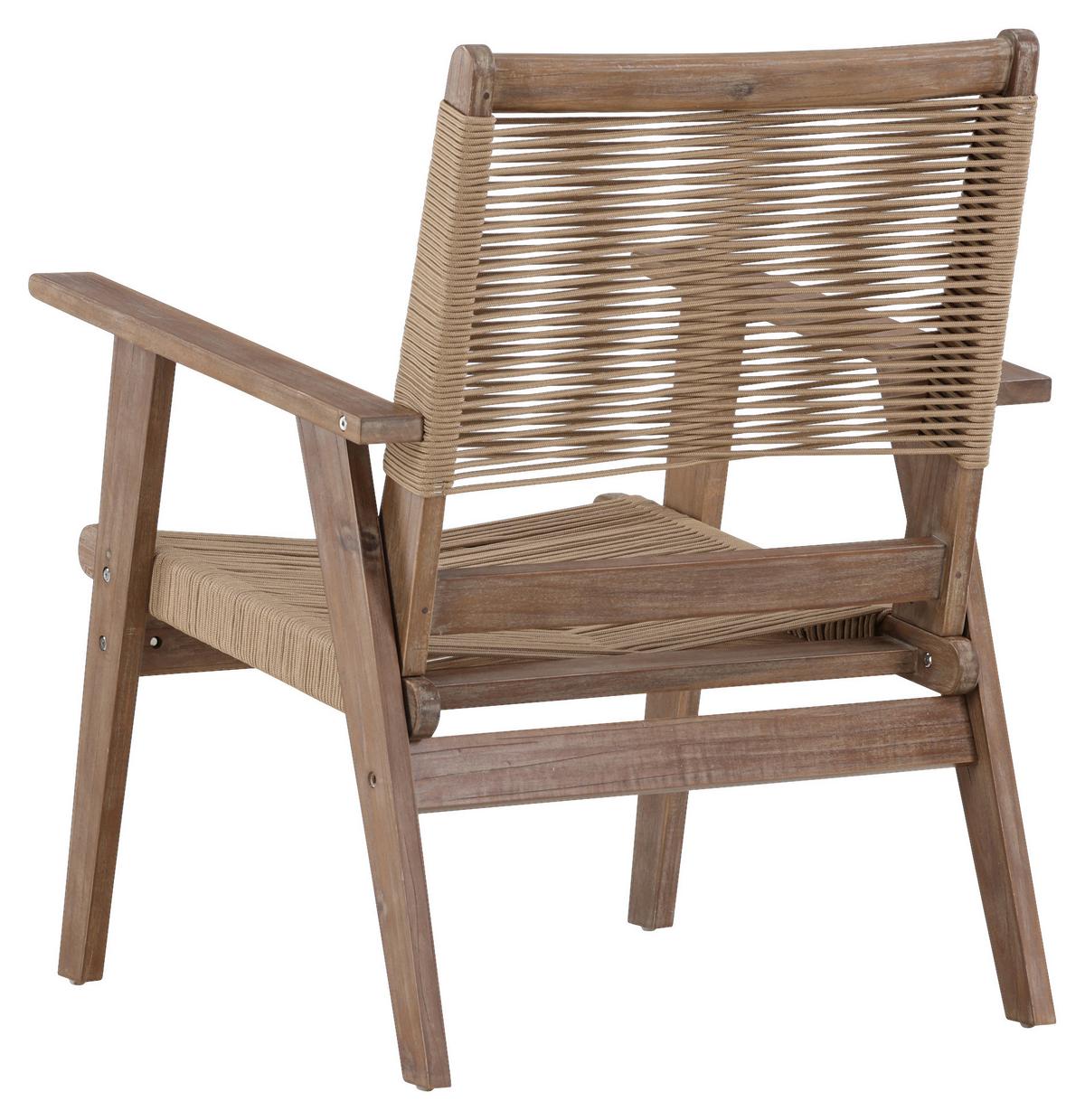 LOUNGESESSEL PETER - Braun, KONVENTIONELL, Holz/Textil (68/88/72cm) - Gardenson