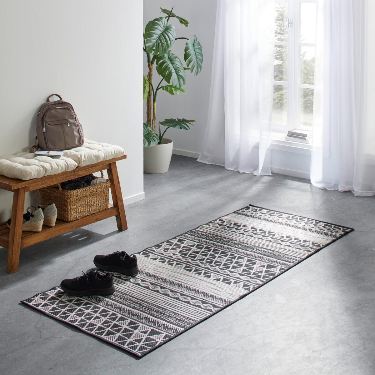 Flachwebteppich in Grau ca. 120x170cm - Grau, Modern, Textil (120/170cm) - Modern Living
