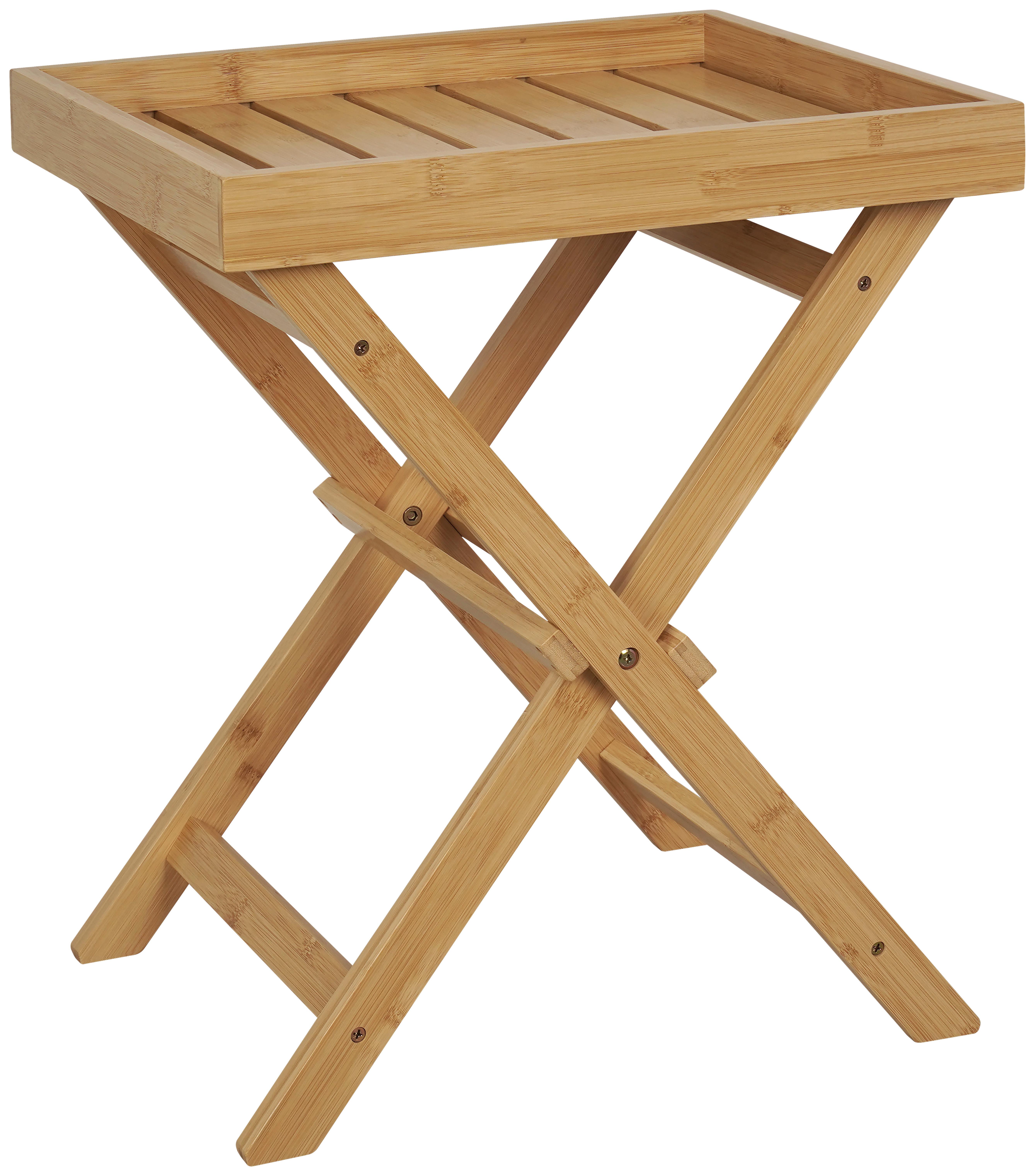 Masă auxiliară FELIX 2 - culoare natur, Modern, materiale naturale (46/55/40cm) - Modern Living