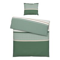 BETTWÄSCHESET DAVID - Beige/Grün, Natur, Textil (160/210cm) - Modern Living