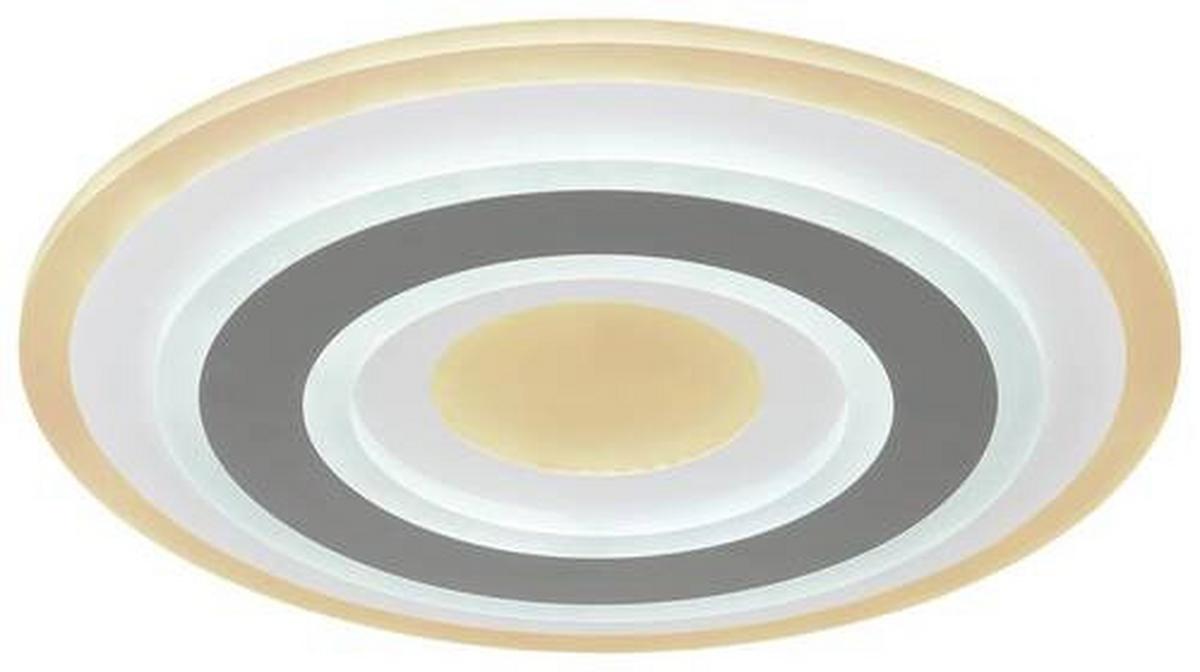 LED-Deckenleuchte Sabatino in Anthrazit/Weiß max. 36 Watt - Weiss/Anthrazit, Modern, Kunststoff/Metall (38/5,5cm)