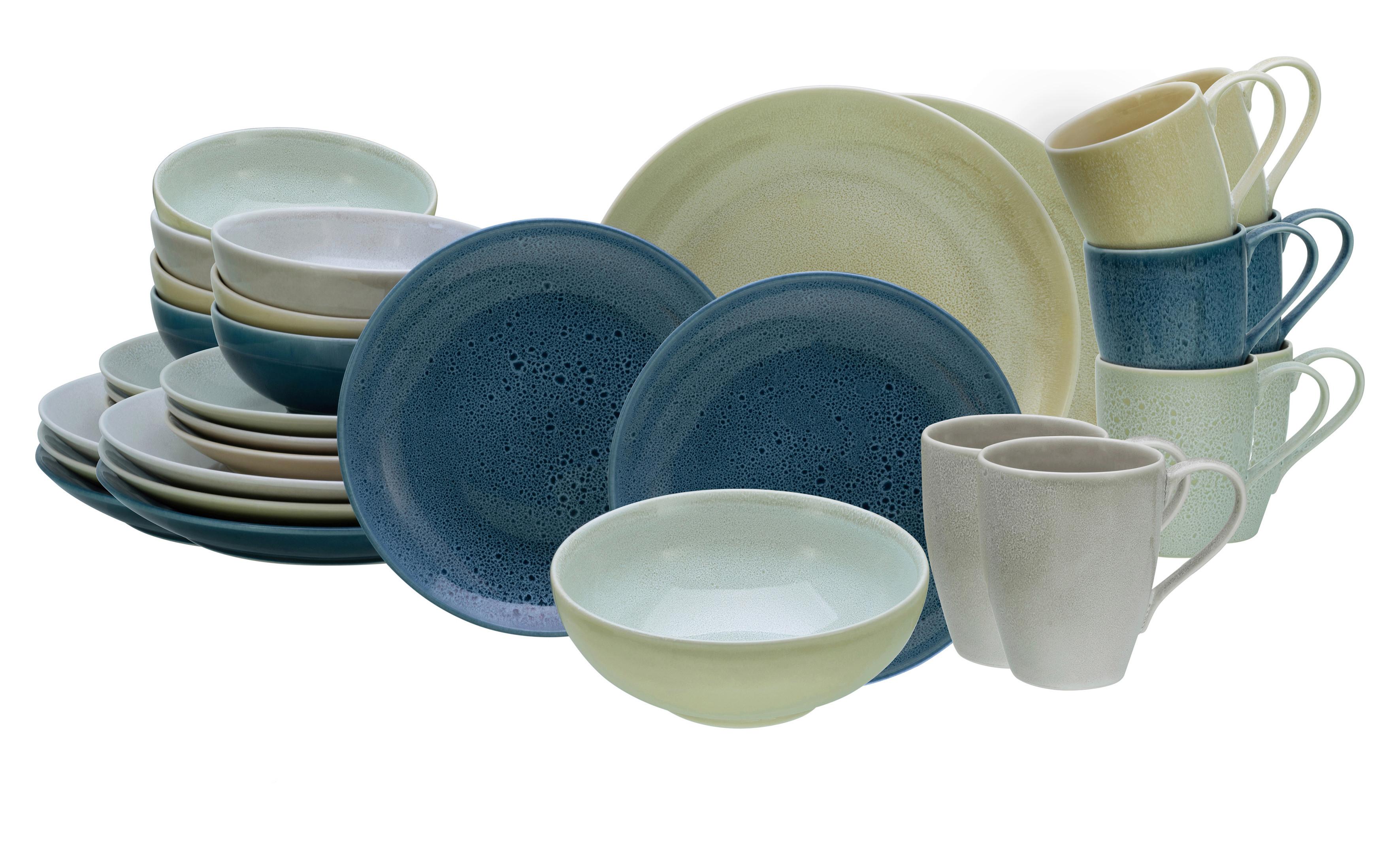 Étkészlet 19786 Reactive Nordic - sötétkék/gyöngyház, Basics, kerámia - Creatable
