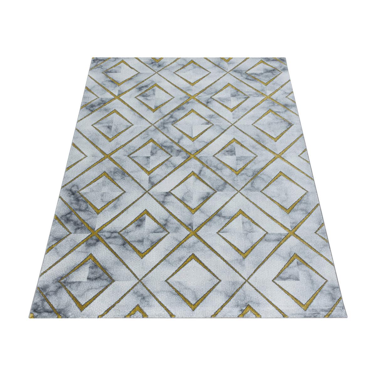 Webteppich Naxos Goldfarben ca. 140x200cm - Goldfarben, Design, Textil (140/200cm)