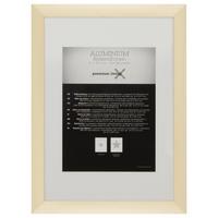 Bilderrahmen Aluminium in Goldfarben - Messingfarben/Goldfarben, ROMANTIK / LANDHAUS, Metall (24,1/32,8/2.2cm) - Premium Living