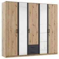 DULAP USI ROTATIVE DESPINA - culoare lemn stejar/stejar Artisan, Konventionell, material pe bază de lemn (226/210/54cm) - Modern Living