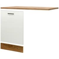 Geschirrspülerfront Eichefarben/Magnolie - Eichefarben/Magnolie, KONVENTIONELL, Holzwerkstoff (110/85/60cm) - FlexWell