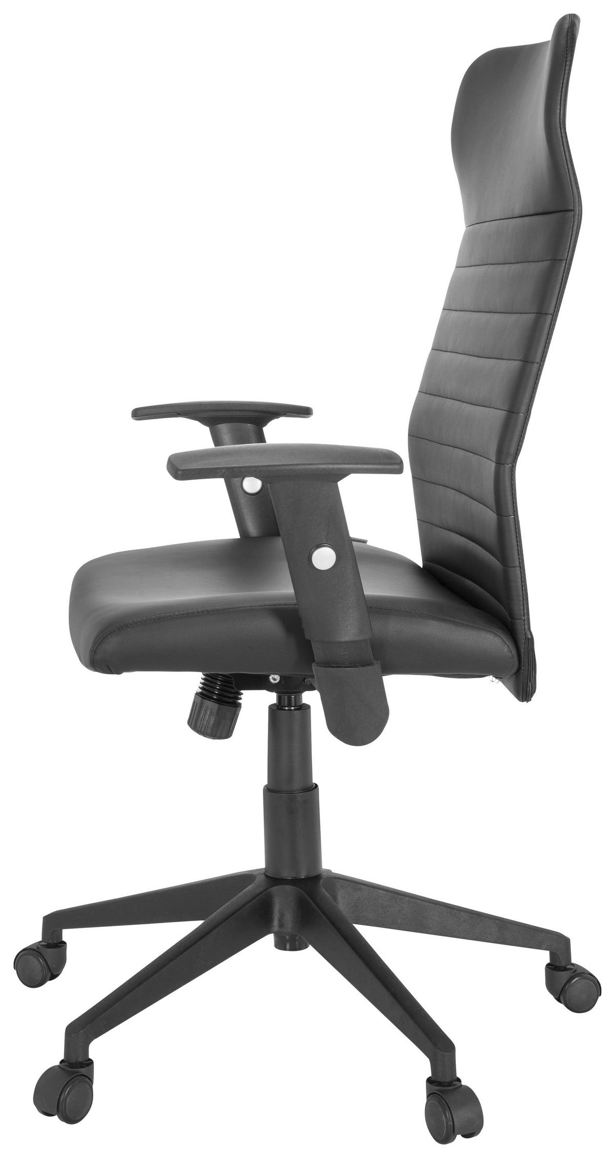 Pisarniški Stol Arton 30, Črna - črna, Moderno, umetna masa/tekstil (72/115/55cm) - MID.YOU