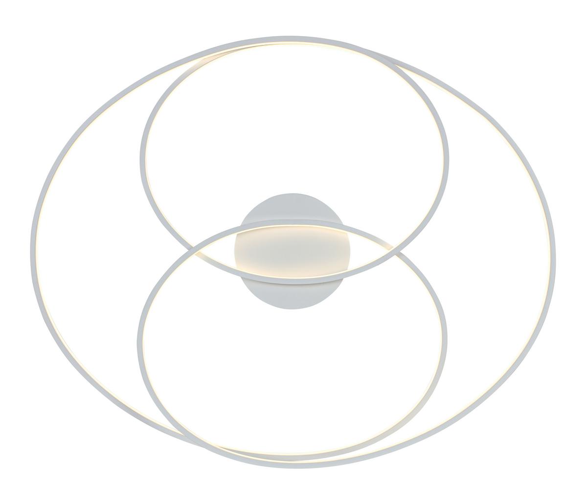 Stropna Led-svetilka Wilma - bela, Moderno, kovina/umetna masa (65/80/15,5cm) - Mömax