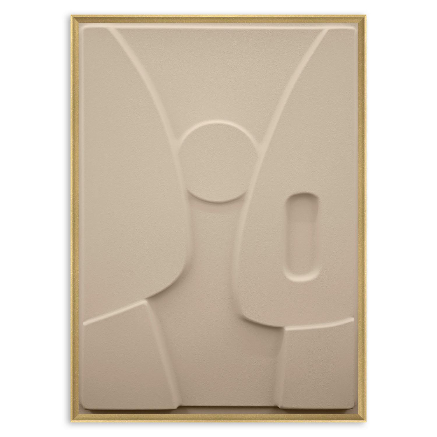 Bild Antonio Hellbraun ca. 50x70cm - Hellbraun/Eichefarben, Holzwerkstoff/Kunststoff (50/70cm) - Modern Living