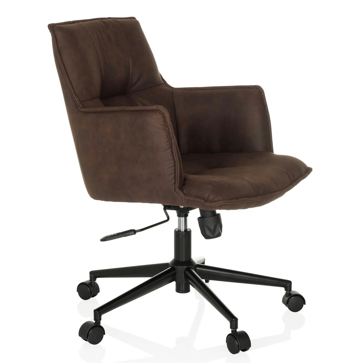 Drehstuhl Solao Life Dunkelbraun - Dunkelbraun/Schwarz, MODERN, Kunststoff/Textil (54/85/70cm) - MID.YOU