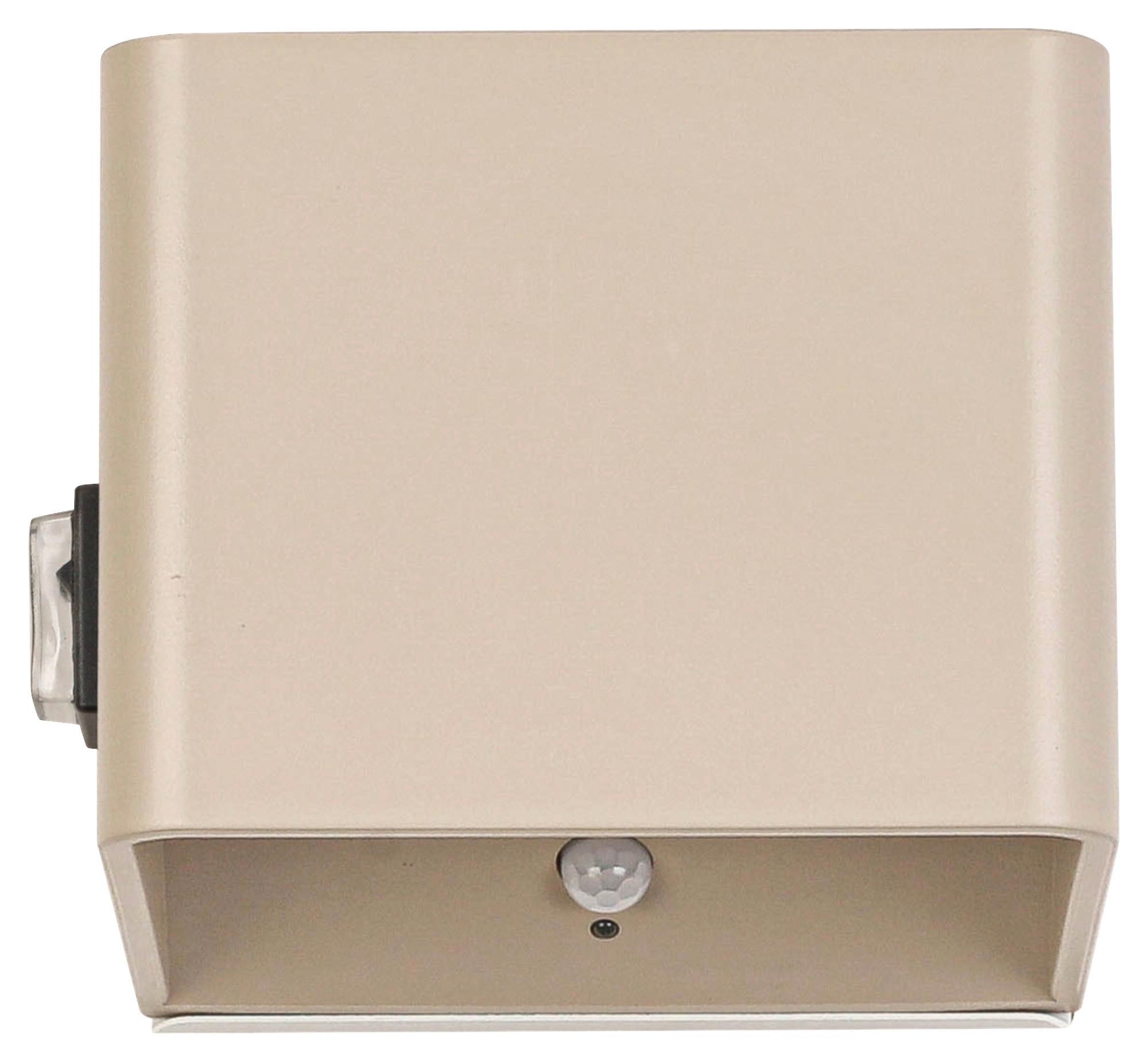LED-Wandleuchte Hero2 Sandfarben max. 3 Watt - Sandfarben, MODERN, Kunststoff/Metall (10,28/10,1/8,05cm) - Modern Living