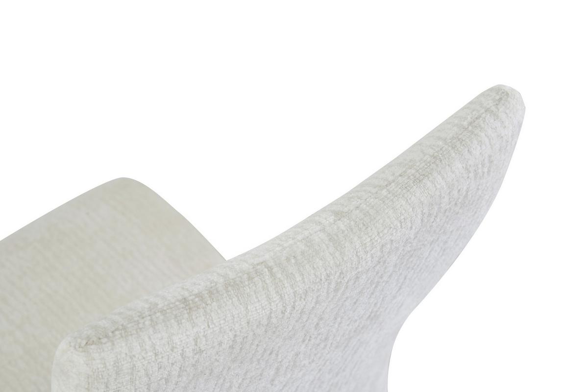 Set Nihajnih Stolov Leni, Krem Barva, 2 Kos - črna/krem barve, Moderno, kovina/tekstil (43/98/59cm) - MID.YOU