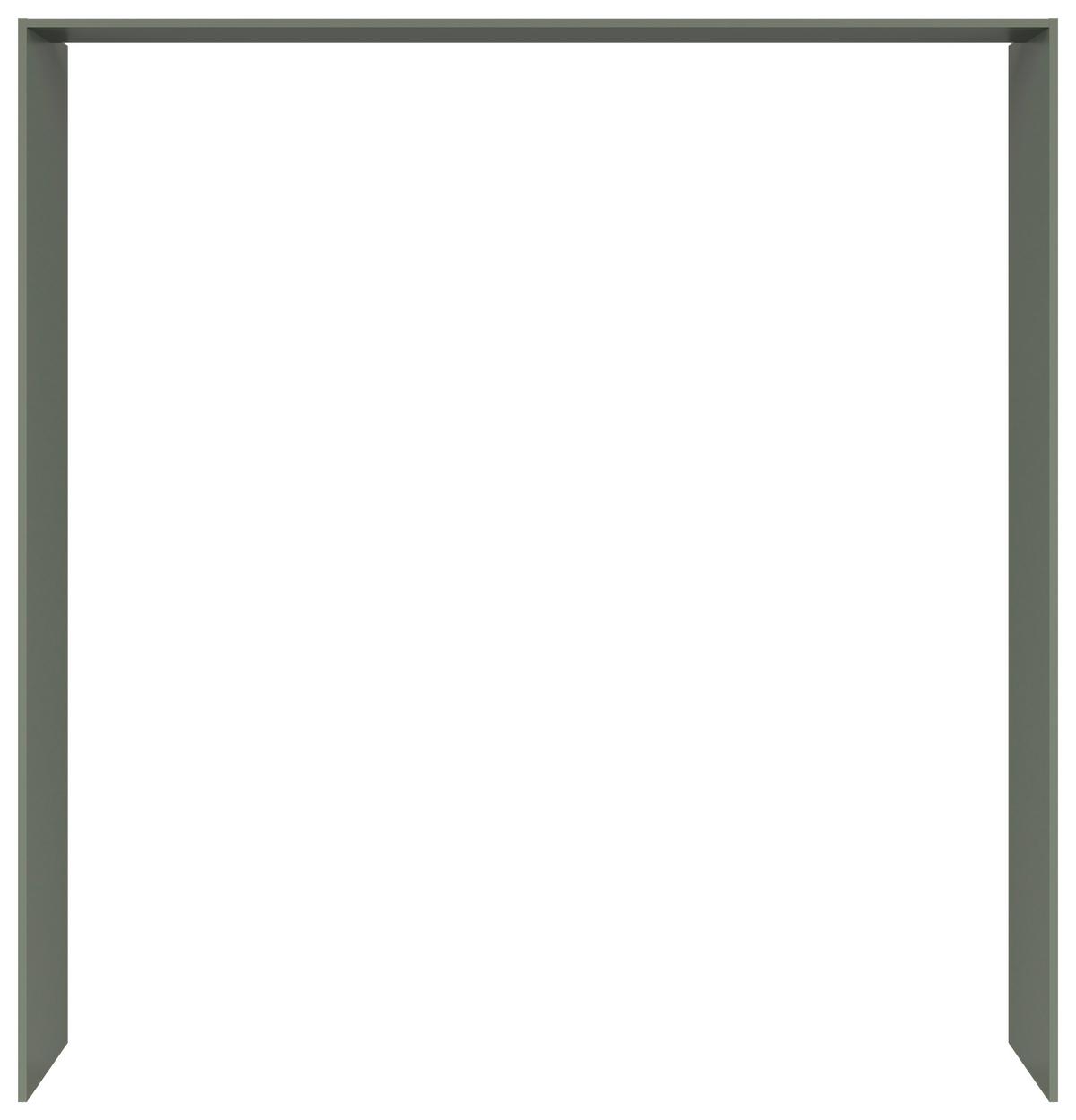 Díszkeret Paspt-214-Smg - sötétzöld, Basics, faalapú anyag (213,7/222,7/58,5cm)