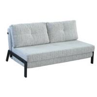 Dvosjed Cortina - crna/sivo-bež, Moderno, metal/tekstil (151/70/97cm) - Mömax
