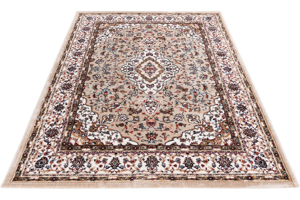 Flachwebeteppich My Isfahan Beige ca. 200x290cm - Beige, LIFESTYLE, Textil (200/290cm) - Obsession
