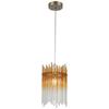 HÄNGELEUCHTE STAB - Champagner/Transparent, MODERN, Glas/Kunststoff (20/20/150cm)