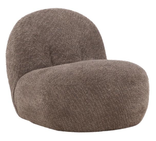 Cocktailsessel Omaha Dunkelgrau Bouclé - Dunkelgrau, Design, Holz/Textil (65/61/87cm) - Best Price