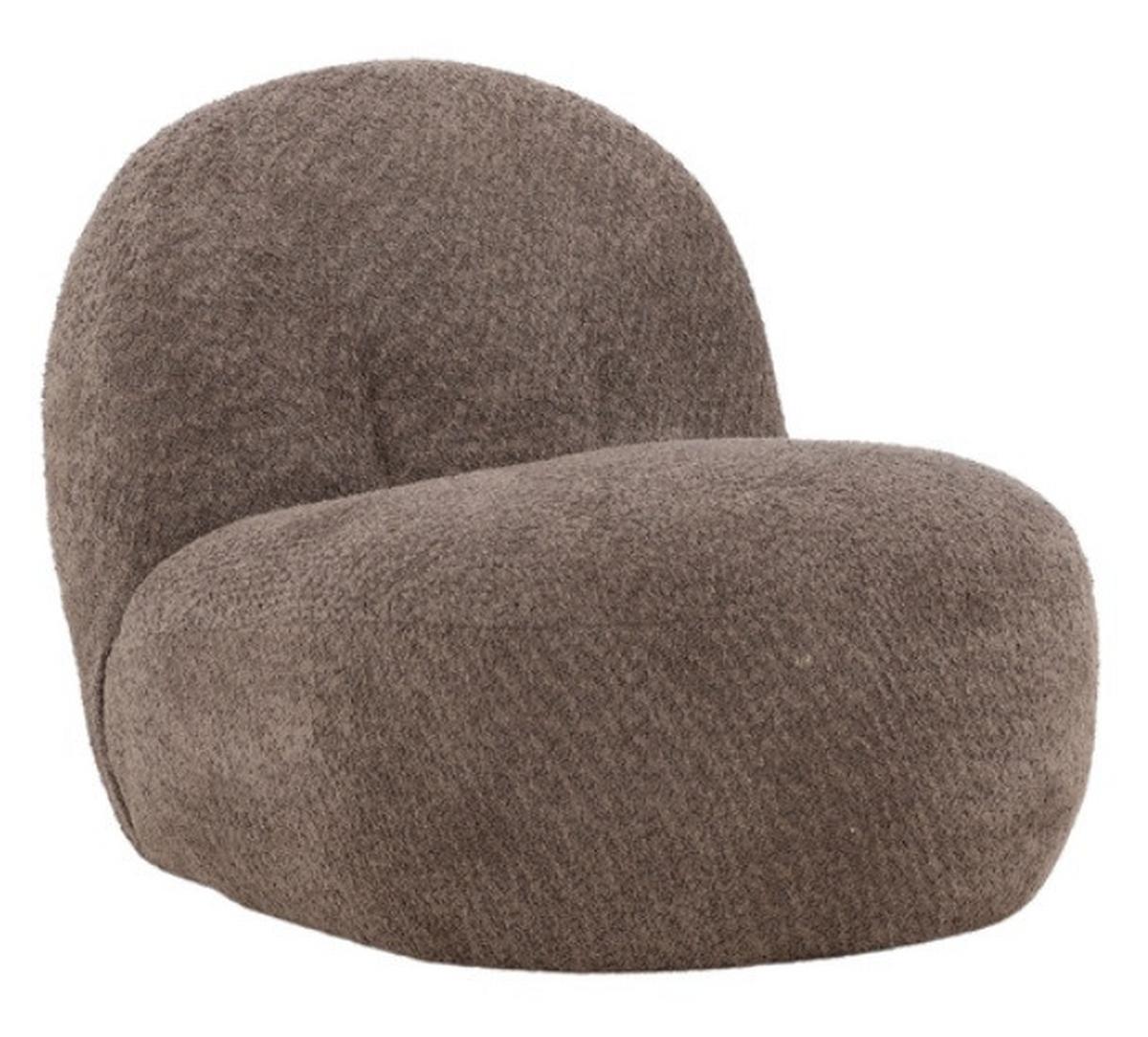 Cocktailsessel Omaha Dunkelgrau Bouclé - Dunkelgrau, Design, Holz/Textil (65/61/87cm) - Best Price