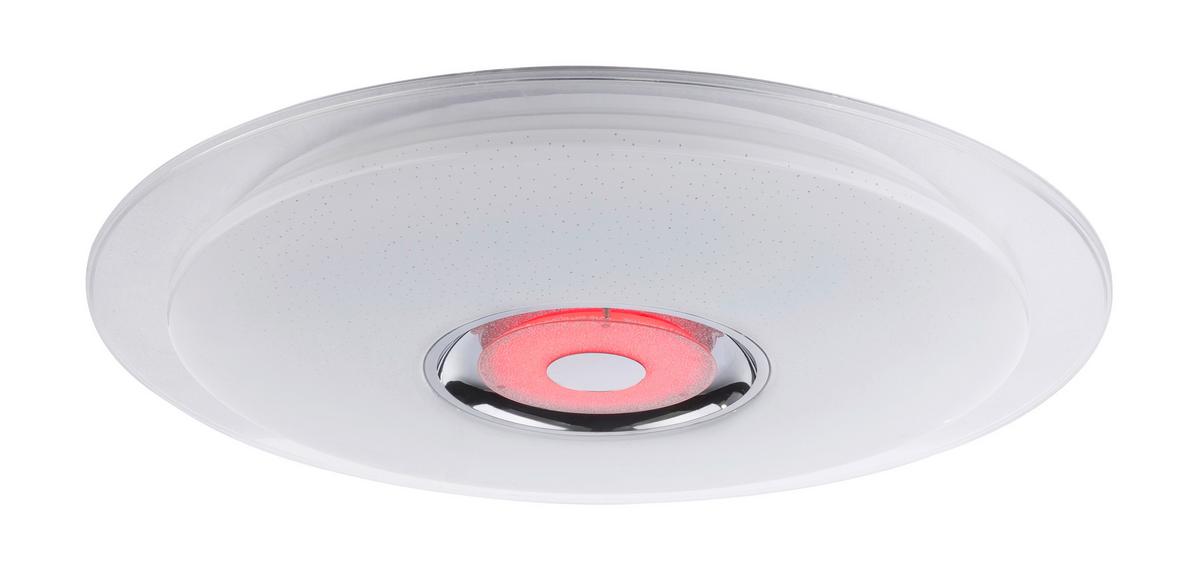 Stropna Led-svetilka Tune, S Sijalko - barve kroma/bela, Basics, kovina/umetna masa (60/6,1cm) - Globo