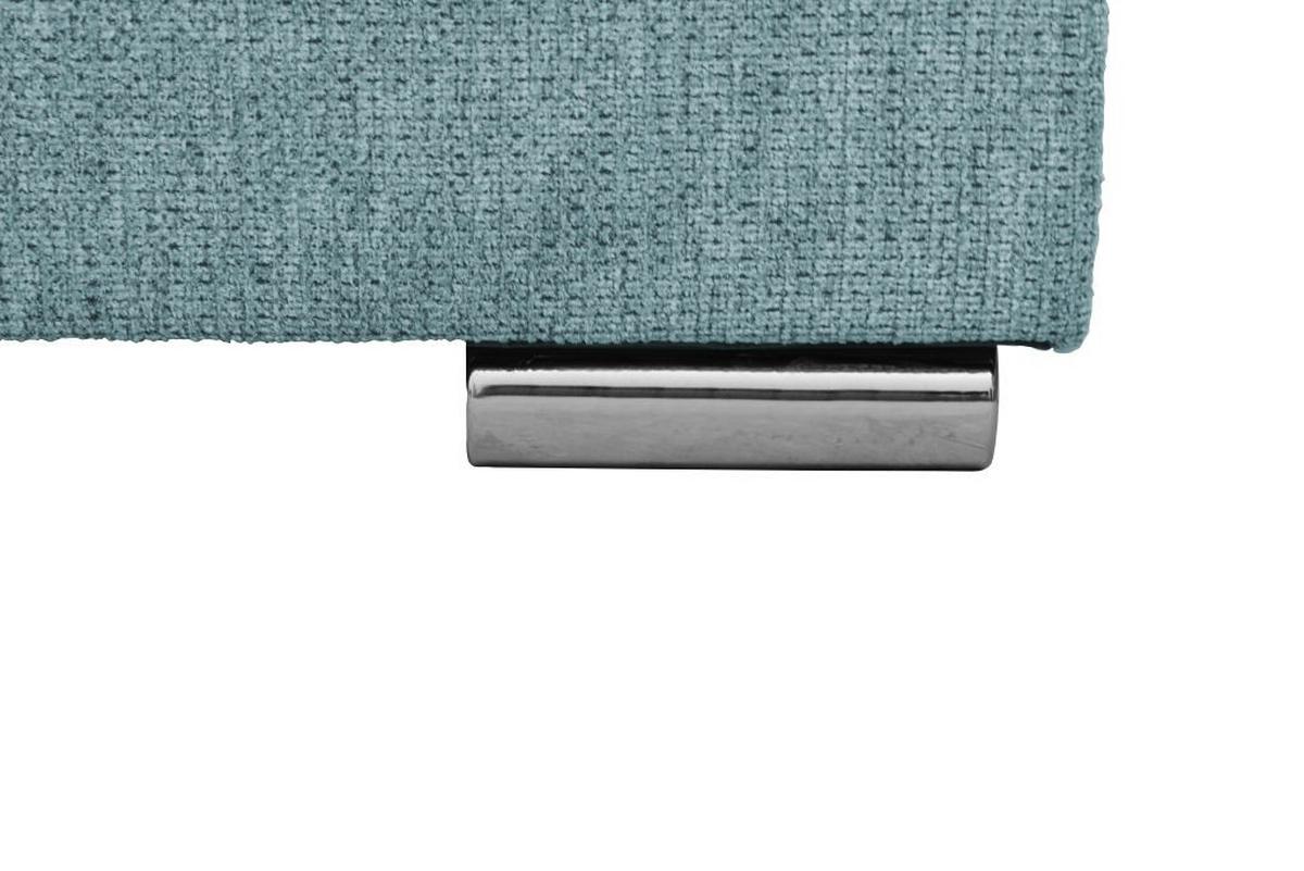 Kutna Garnitura Senso - tirkizna/boje kroma, Moderno, tekstil/drvo (197/346/183cm) - Modern Living