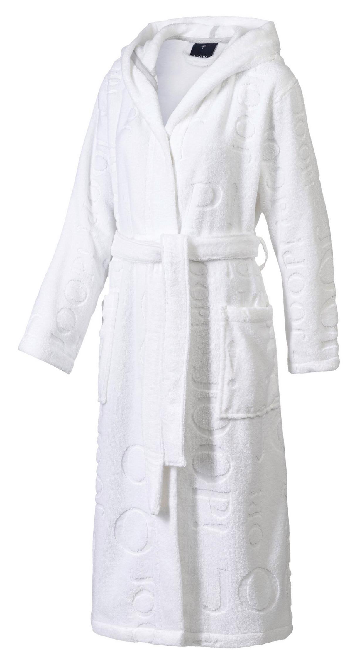 SZLAFROK KĄPIELOWY REPEAT - biały, Basics, tkanina (32/34null) - Joop!