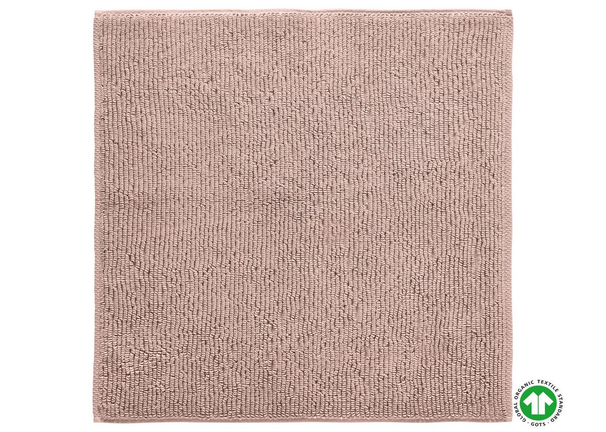Badematte Bio Hanna in Rosa ca. 60x60cm - Rosa, Natur, Textil (60/60cm) - ecoTree