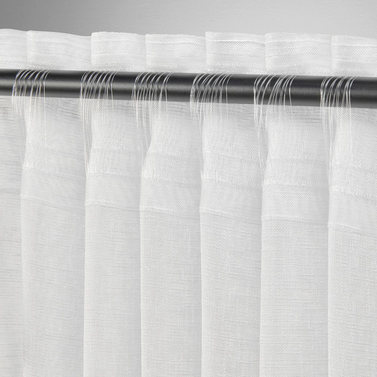 Fertigvorhang Sigrid in Weiß ca. 140x245cm - Weiß, ROMANTIK / LANDHAUS, Textil (140/245cm) - Premium Living