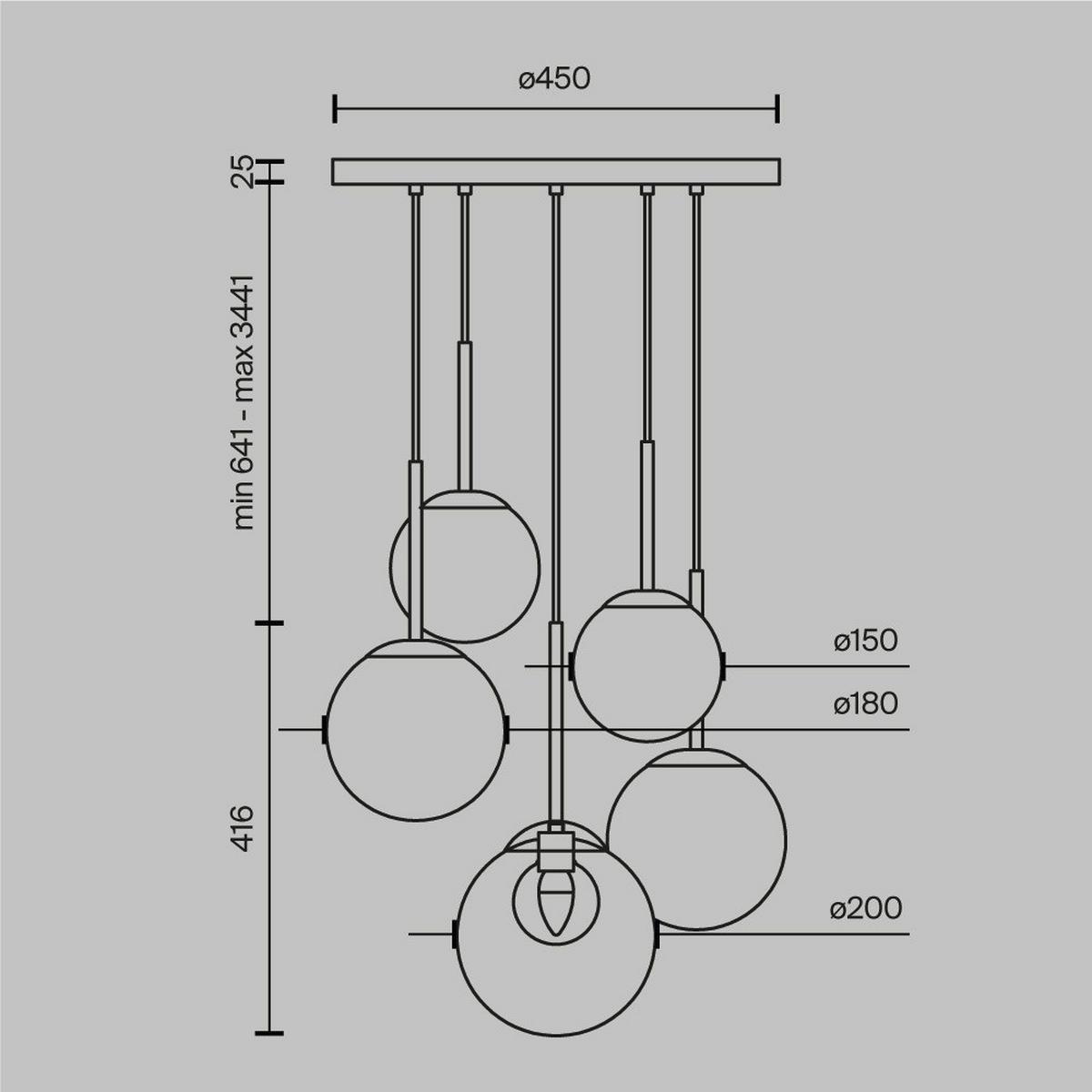 Pendelleuchte Basic Form Goldfarben max. 20 Watt - Goldfarben, MODERN, Metall (45/64,1cm) - MAYTONI