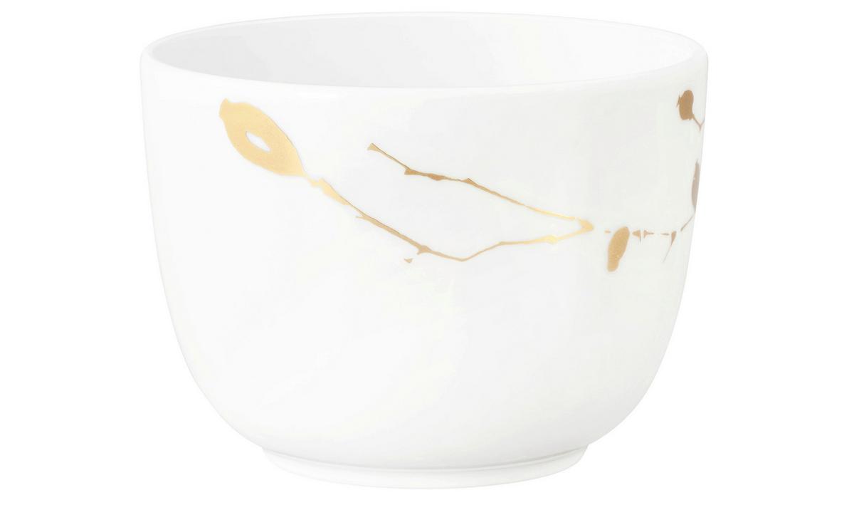 FILIŻANKA DO KAWY 001.765548 - biały/kolor złoty, Basics, ceramika (0,26l) - Seltmann Weiden