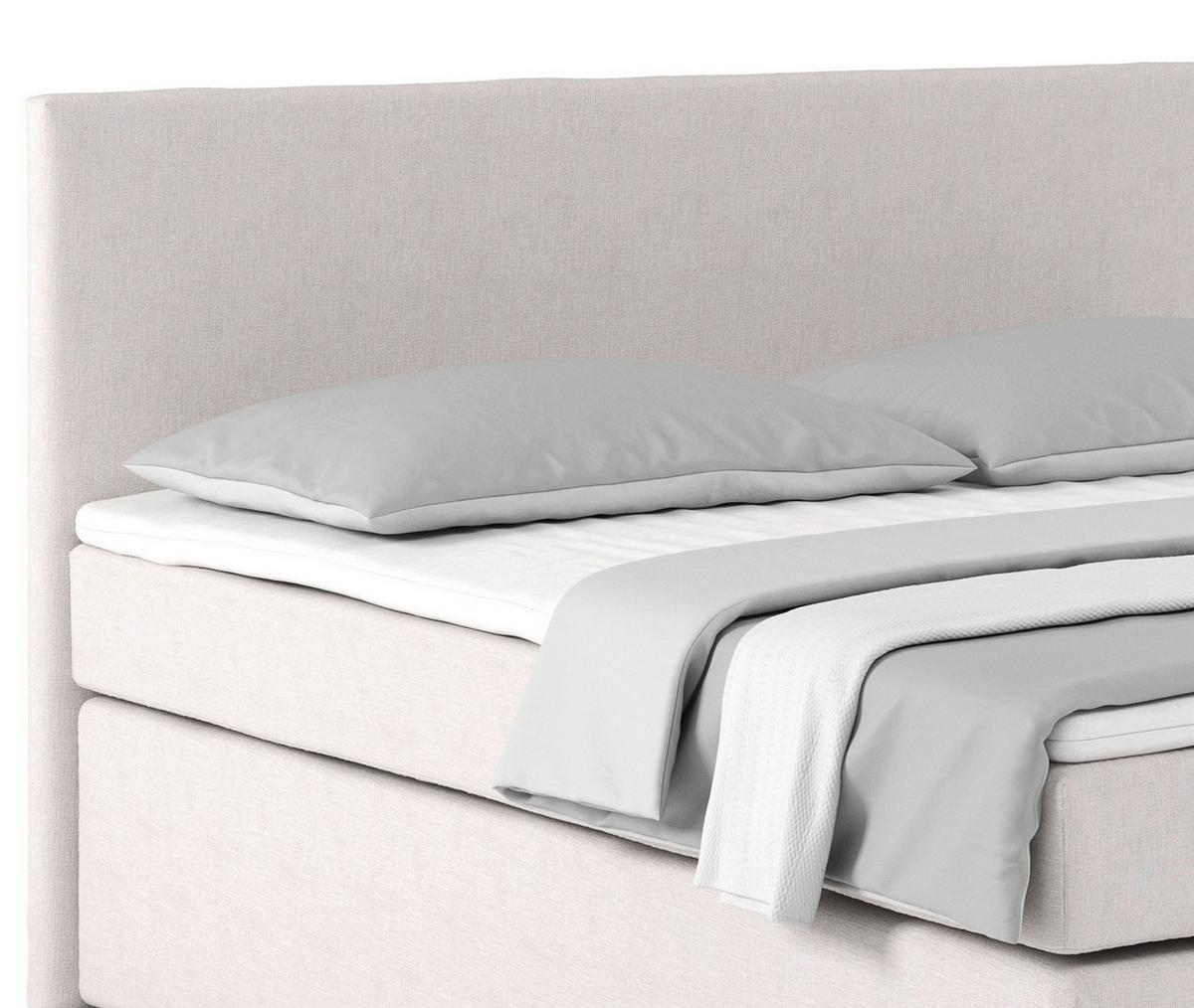 Boxspring Krevet Nero - boje pijeska/boje kroma, Konvencionalno, tekstil/metal (160/200cm) - Best Price