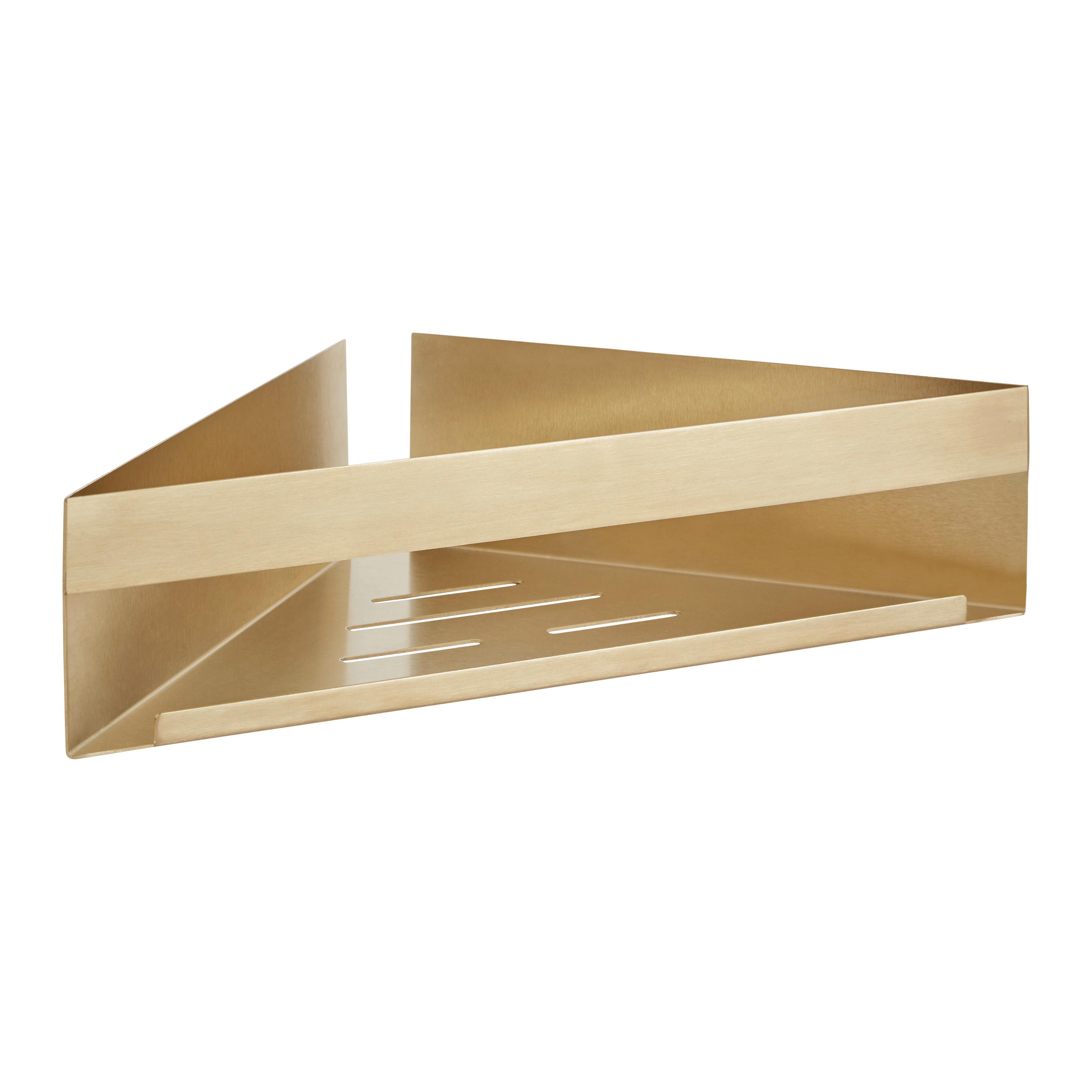 Eckregal in Goldfarben - Goldfarben, Lifestyle, Metall (36/8/17cm) - Mömax