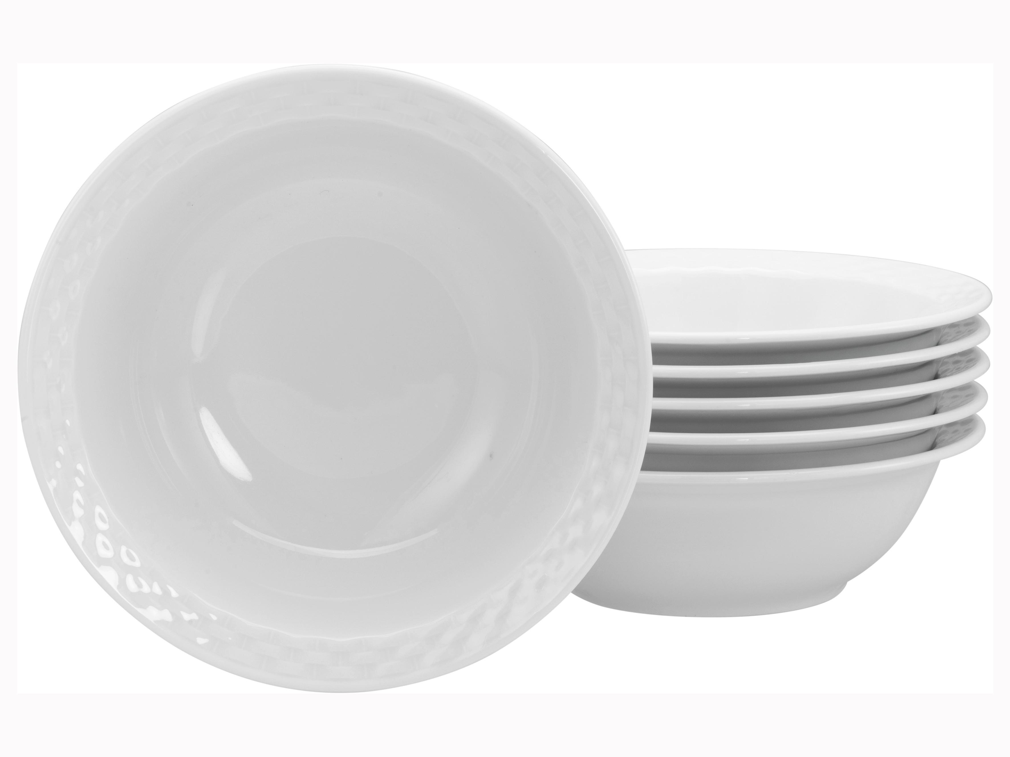 Set Skodelic Za Kosmiče Polo, 6-Delni - bela, Basics, keramika (17,5cm) - Creatable