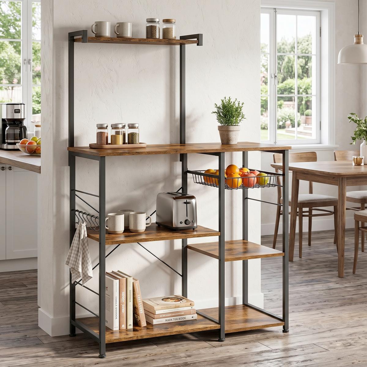 REGAL KKS35X - Dunkelbraun/Schwarz, Trend, Holzwerkstoff/Metall (90/132/40cm) - MID.YOU