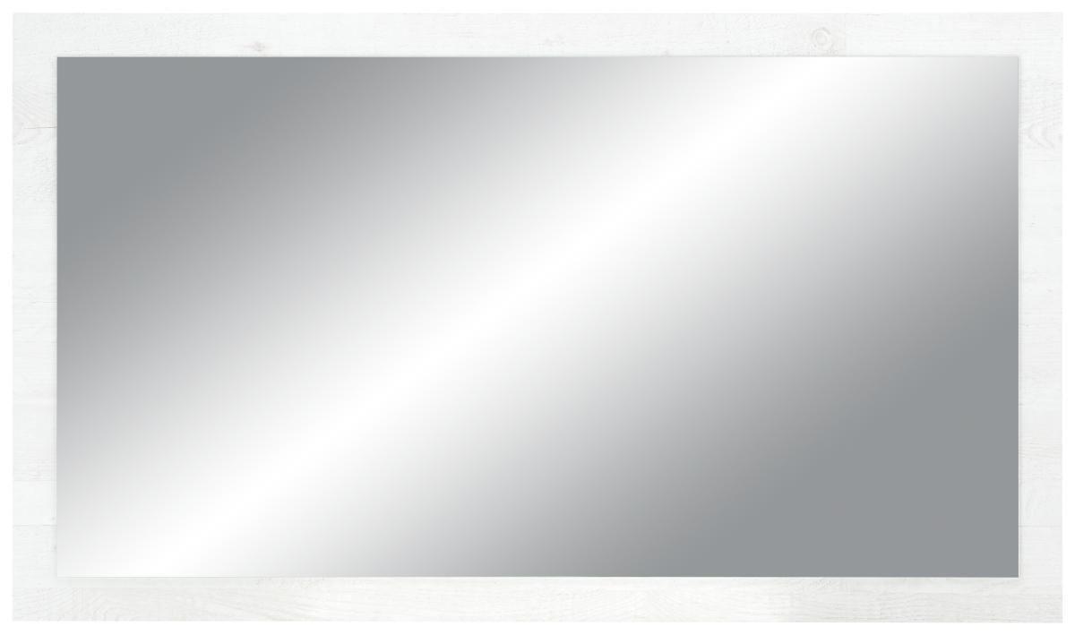 Fali Tükör Fehér Fenyő Szín Duro - mandulafenyő/fehér, Modern, faalapú anyag (120/70/1,8cm) - Zandiara