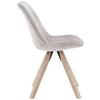 STOL LILLY 2 -BASED- - beige/naturfärgad, Modern, trä/textil (49/85/57cm) - Based