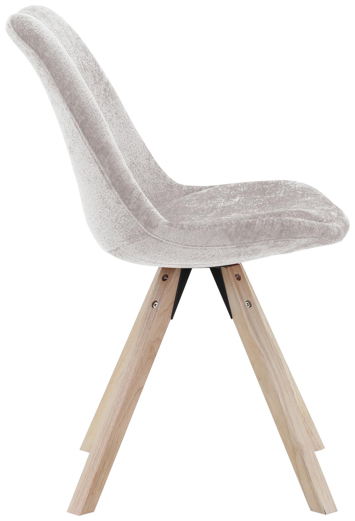 Scaun LILLY 2 - bej/culoare natur, Modern, lemn/textil (49/85/57cm) - Mömax