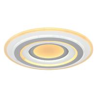 LED-Deckenleuchte Sabatino Anthrazit/Weiß max. 46 Watt - Anthrazit/Weiß, Design, Kunststoff/Metall (50/7cm) - Globo