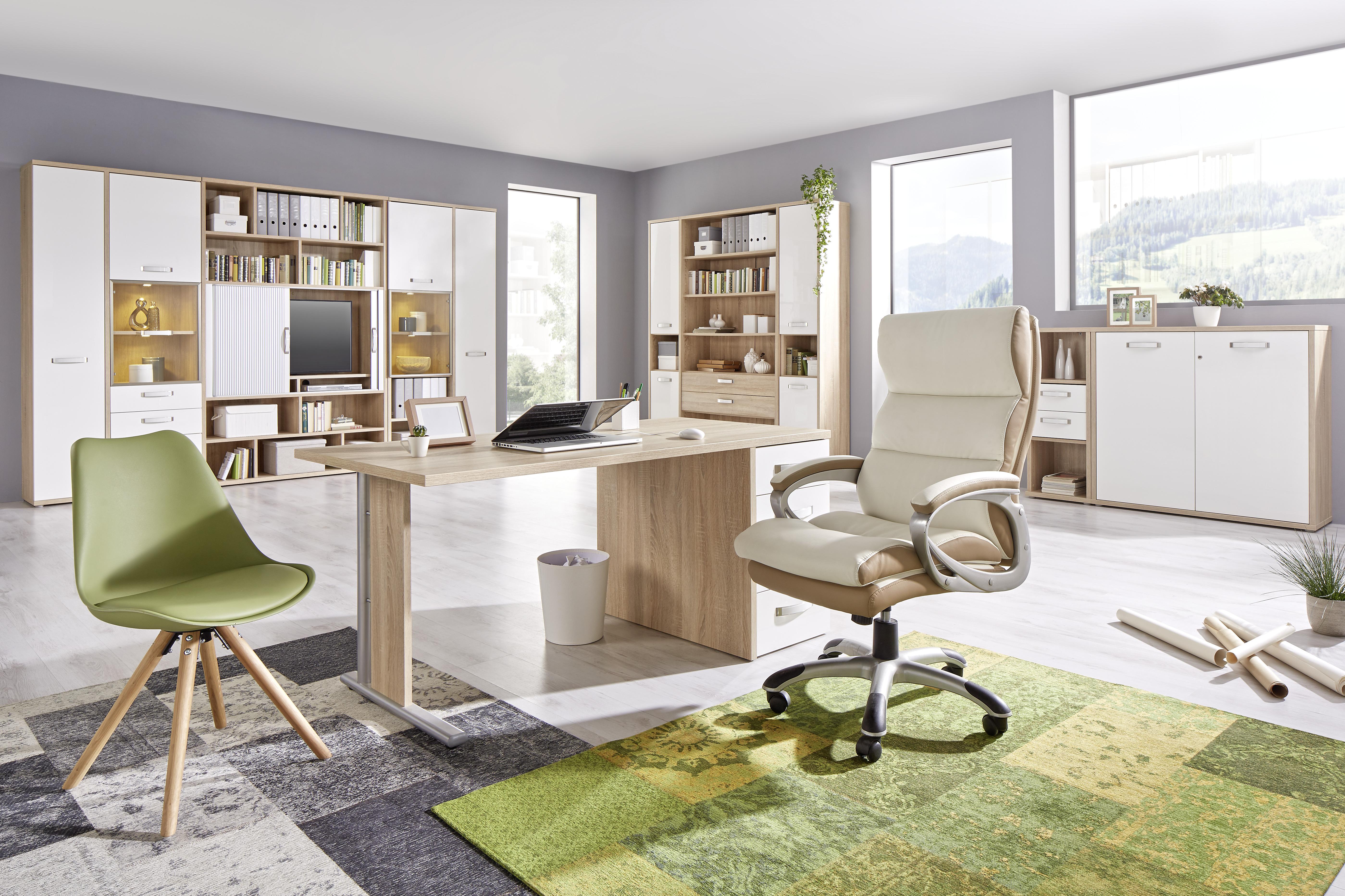 Schubkasteneinsatz in Eichefarben 2er Set - Eichefarben, Modern, Holzwerkstoff/Kunststoff (114/40/37cm) - Premium Living