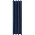 Zavesa Z Obročki Velours - modra, Konvencionalno, tekstil (140/245cm) - Mömax modern living