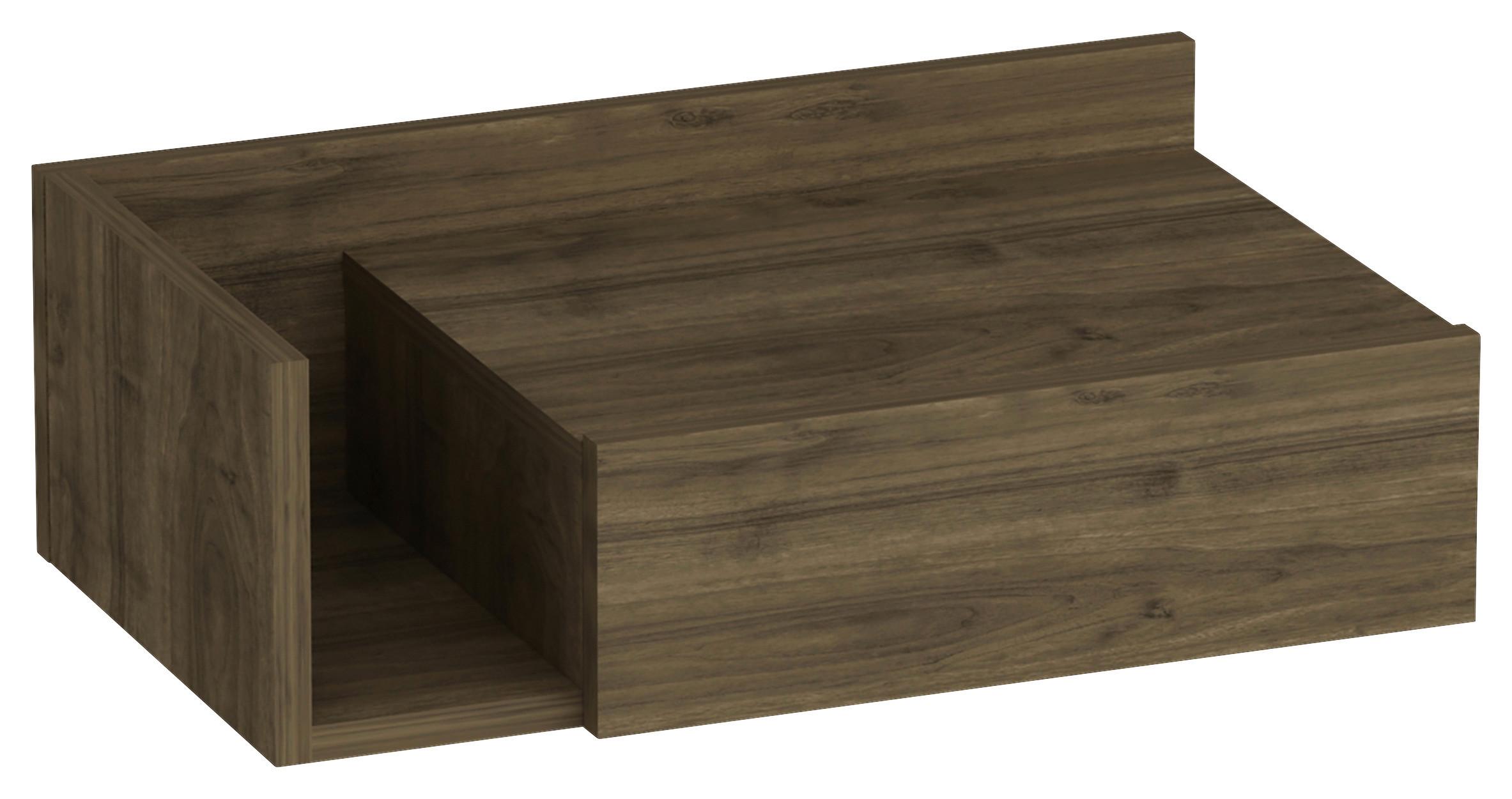 NACHTTISCH HEPHAISTOS - Walnussfarben, Design, Holzwerkstoff (60/21,4/35cm) - MID.YOU