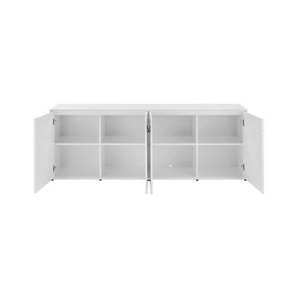 Comodă cu uși MICK - alb, Modern (180/69,5/40cm) - Bessagi Home