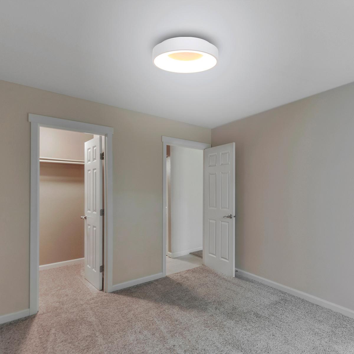 LAMPA SUFITOWA LED 2562W RINGLEDE - biały, Basics, tworzywo sztuczne/metal (38/9cm)