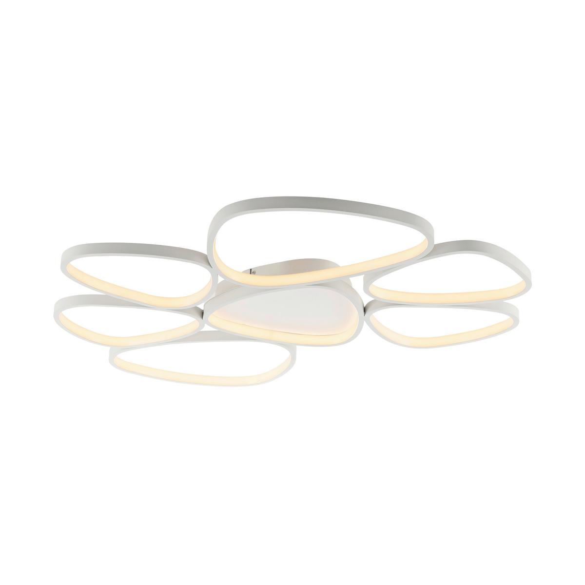 LAMPA SUFITOWA LED 14046-16 PEBBLES - biały, Design, tworzywo sztuczne/metal (92/70/6,5cm)