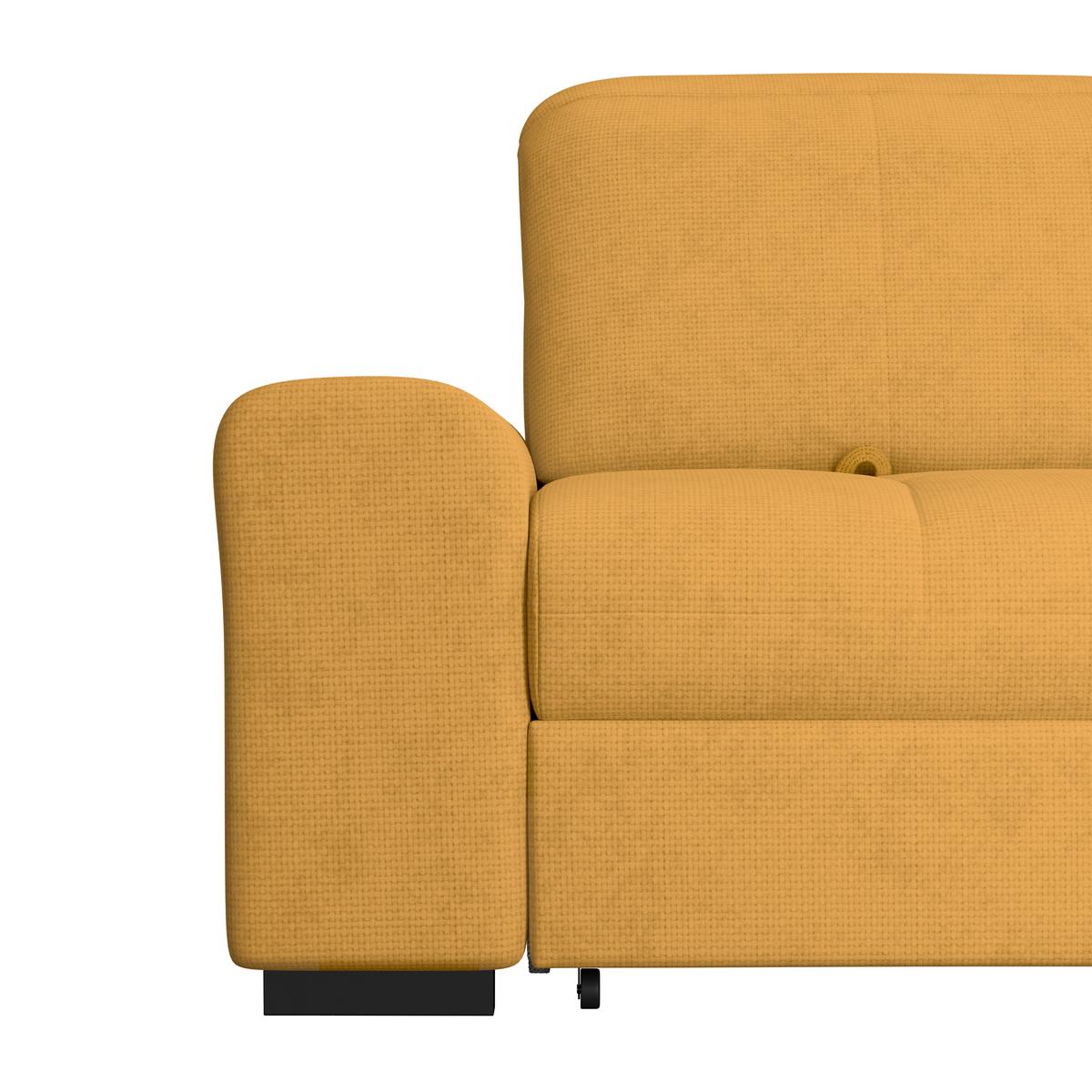 Kutna Garnitura Malaga - žuta/crna, Konvencionalno, tekstil/drvo (286/203cm) - Ondega