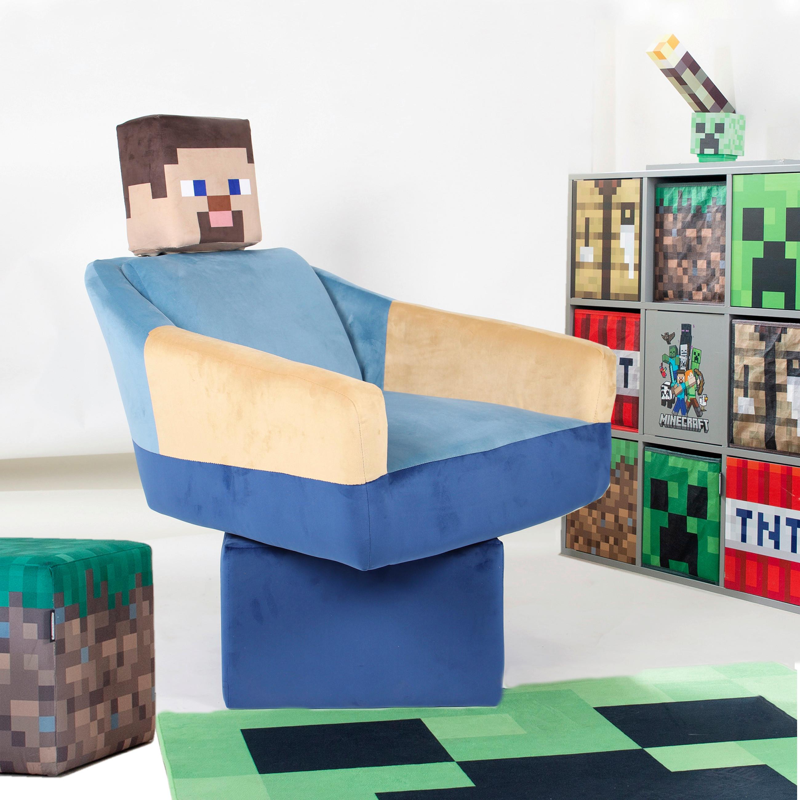 Loungesessel Minecraft Steve ca. 69x96x75 cm Blau - Blau/Multicolor, MODERN, Textil (69/96/75cm) - Minecraft