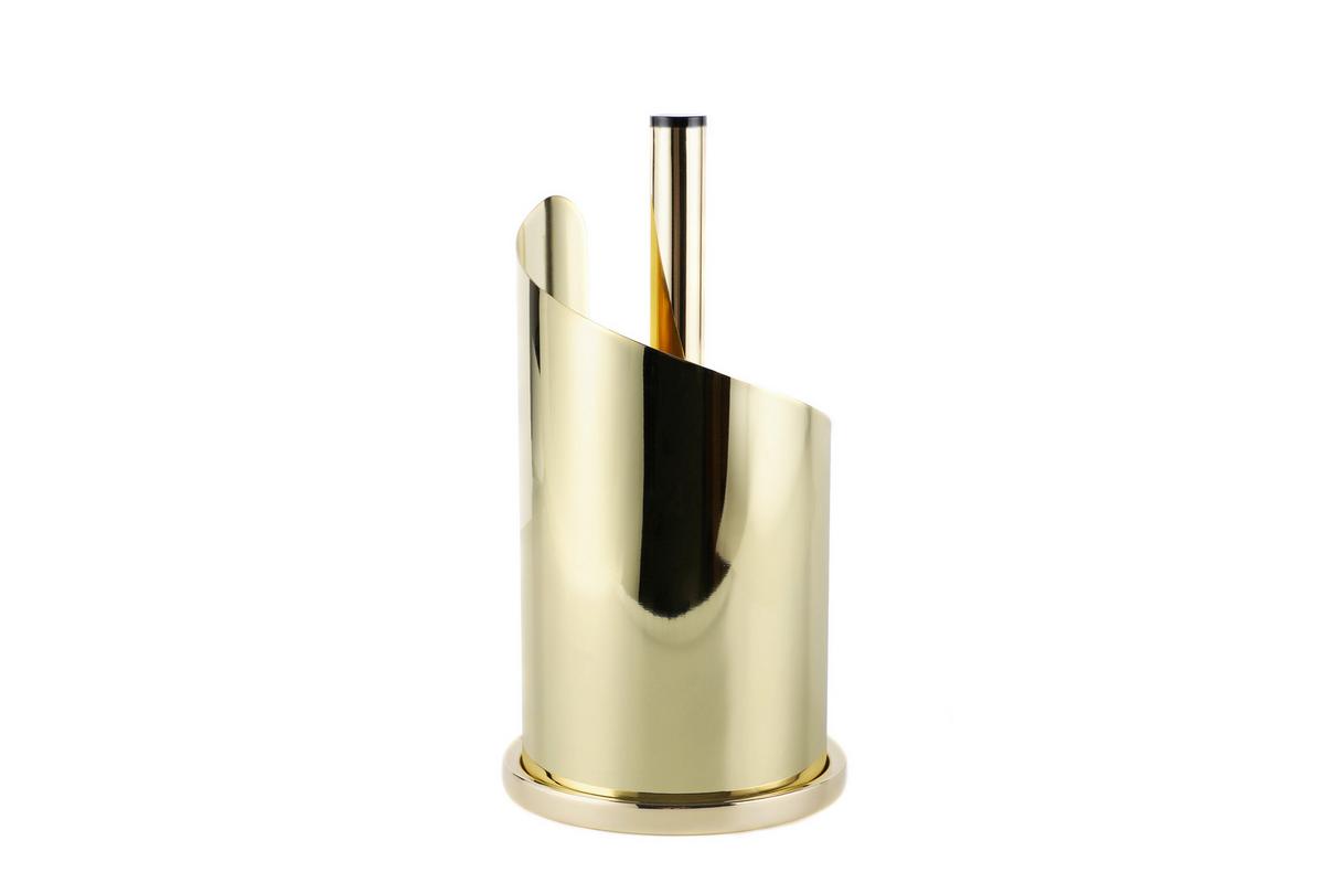 Suport rolă bucătărie - auriu, Basics, metal (15,5/33cm) - Echtwerk