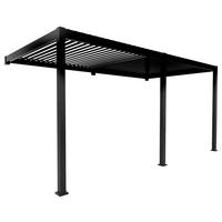 Wandpergola Classic ca. 530x250x300 cm Anthrazit - Anthrazit, MODERN, Metall (530/250/300cm) - Gardenson