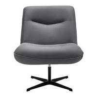 Relaxsessel Selena Grau Samt - Schwarz/Grau, MODERN, Holz/Textil (73/87/79cm) - Bessagi Home