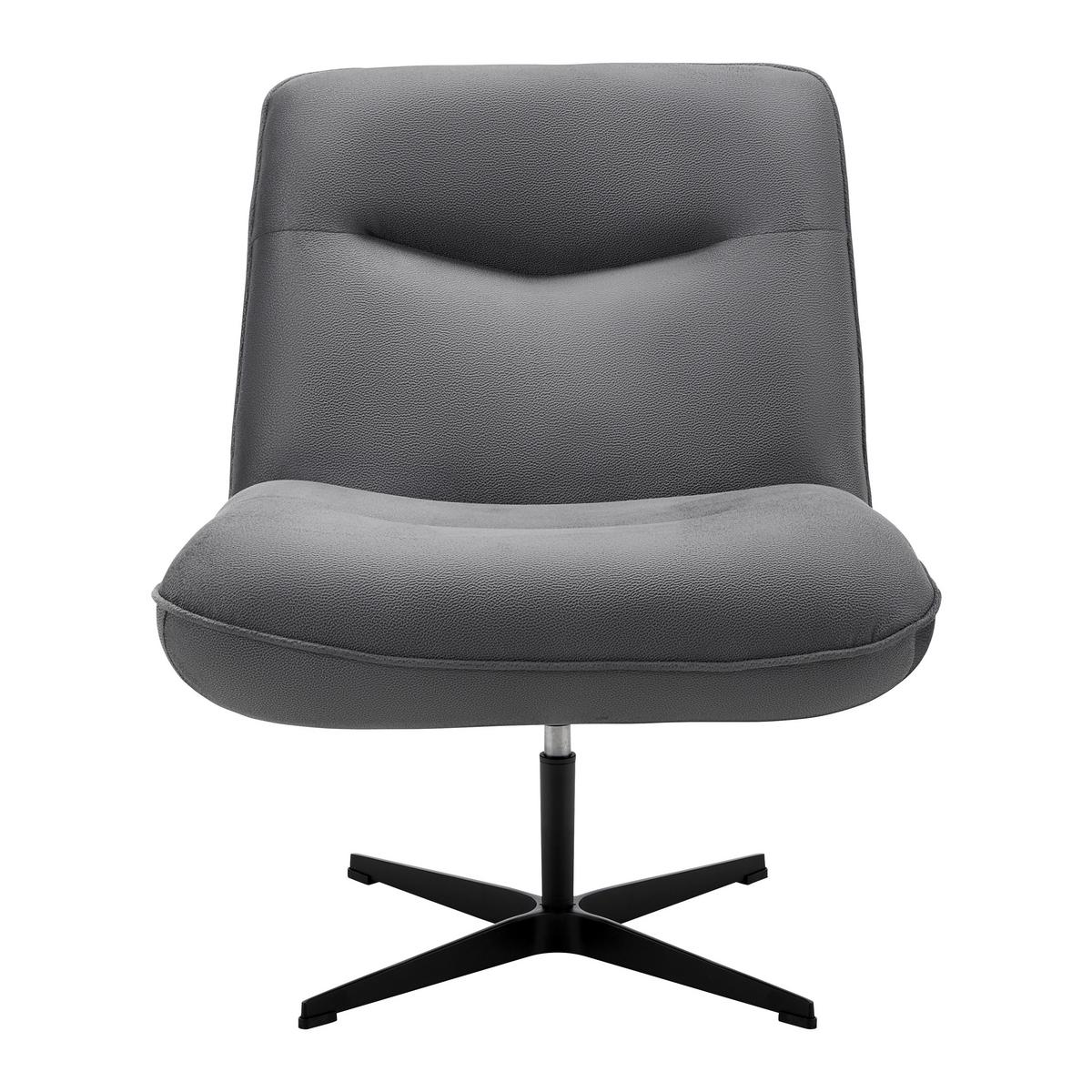 Scaun de relaxare SELENA - gri, Modern, lemn/metal (73/87/79cm) - Bessagi Home