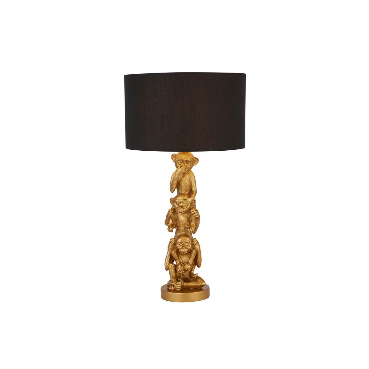 Led Asztali Lámpa Eu1030go - Lifestyle, textil/természetes anyagok (28/42cm)